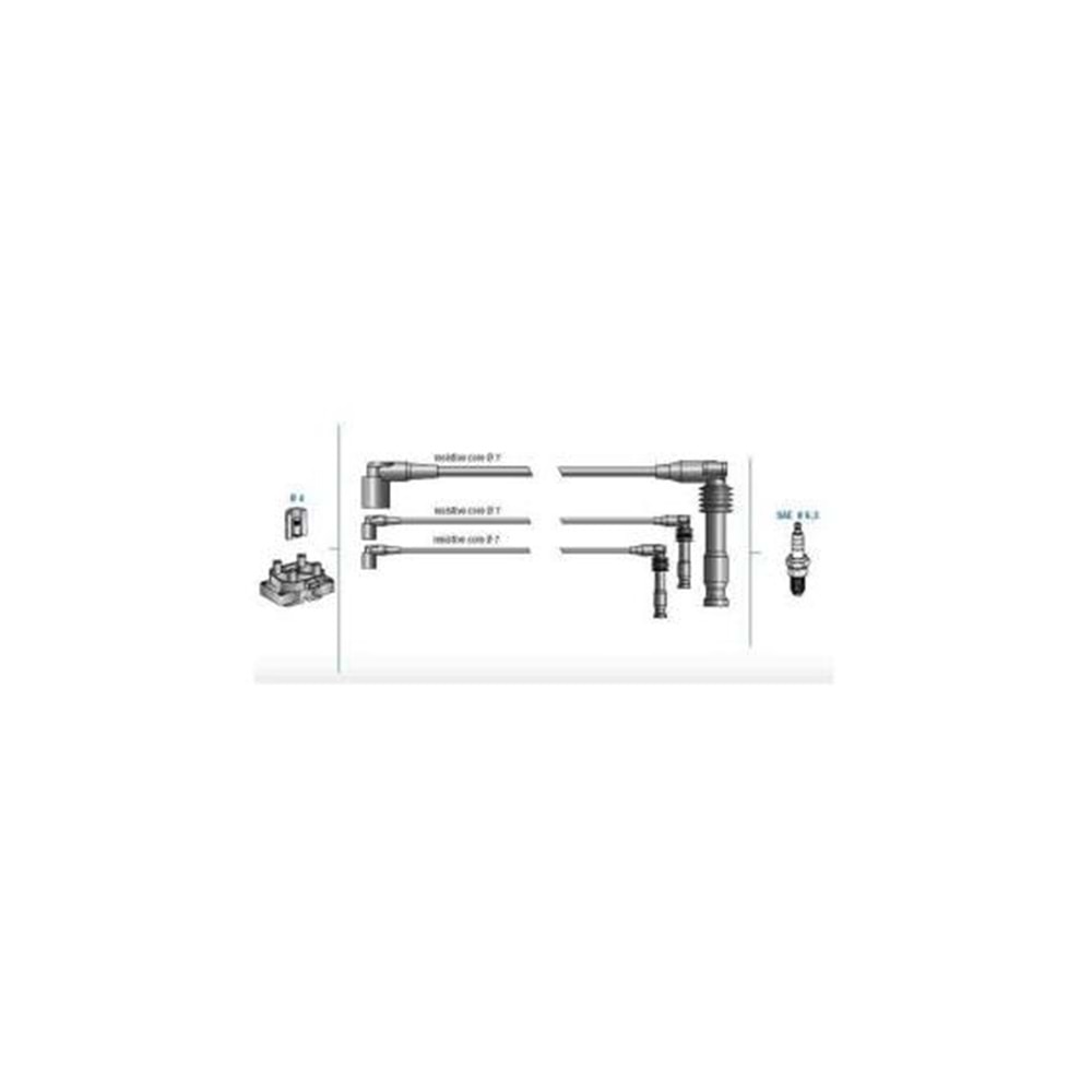 BUJİ KABLOSU SETİ OPEL OMEGA B 2.5İ V6 1. 3. 5. CYL 96-