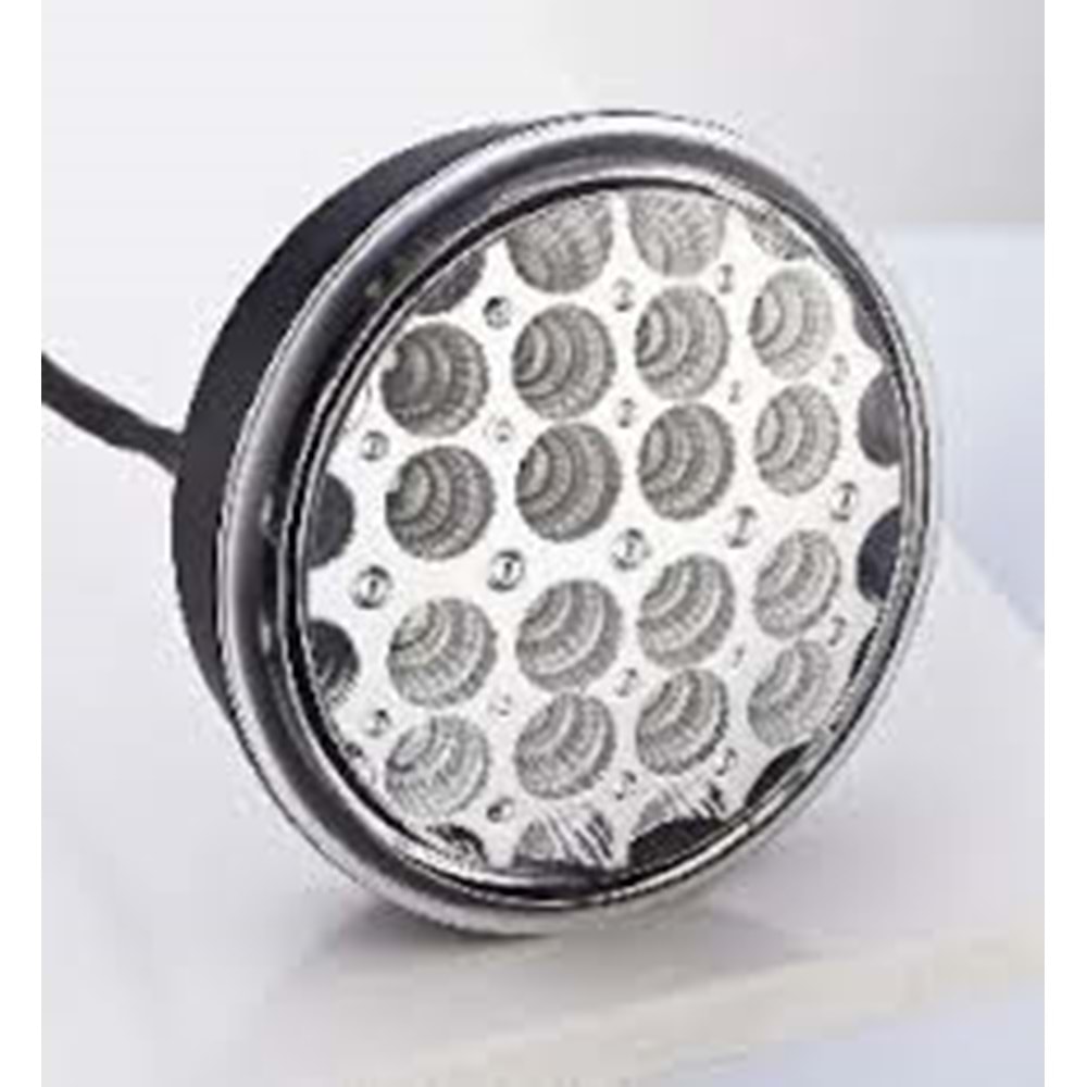 24V TEMSA SAFİR LEDLİ SİNYAL LAMBASI (BEYAZ CAM / SARI LED)