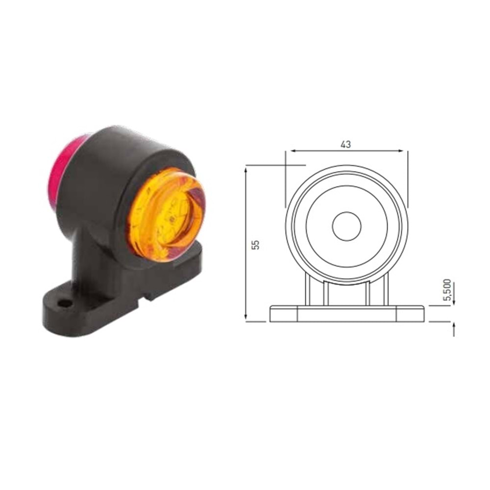 12 LEDLİ MİNİ TAKOZ LAMBA