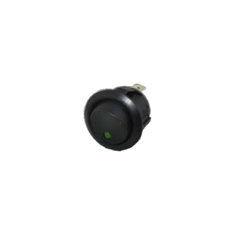 TUSLU YUVARLAK MINI 12V 20A LEDLI YESIL