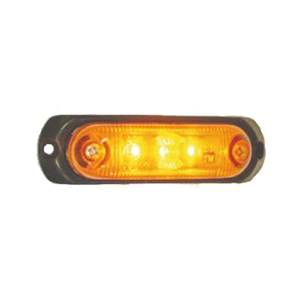 LED MARKER LIGHT KAUCUK .KABLOLU AMBER