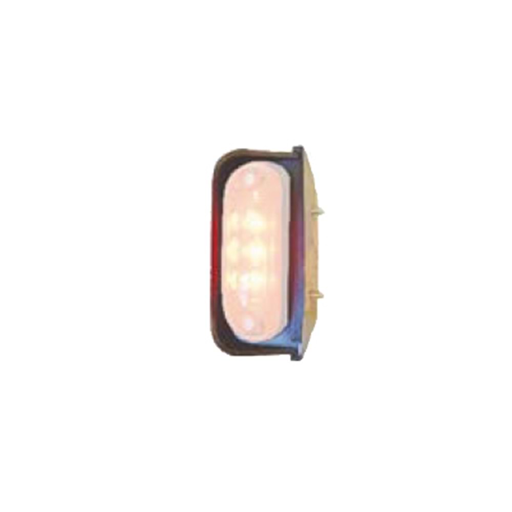 LED MARKER LIGHT ON ARKA OVAL BEYAZ 12 24V