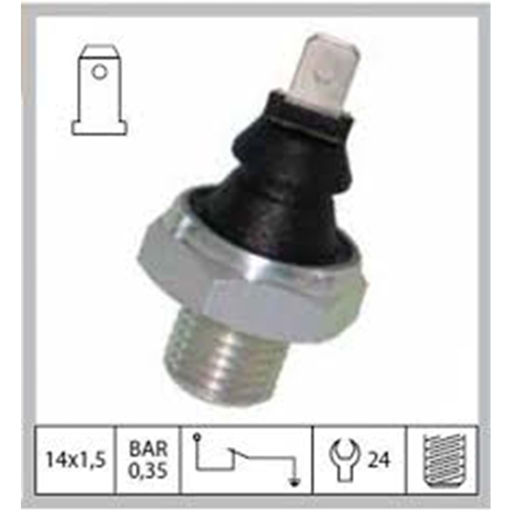 YAĞ MÜŞÜRÜ (0,35 BAR) TEMPRA TIPO UNO DUCATO FIORINO