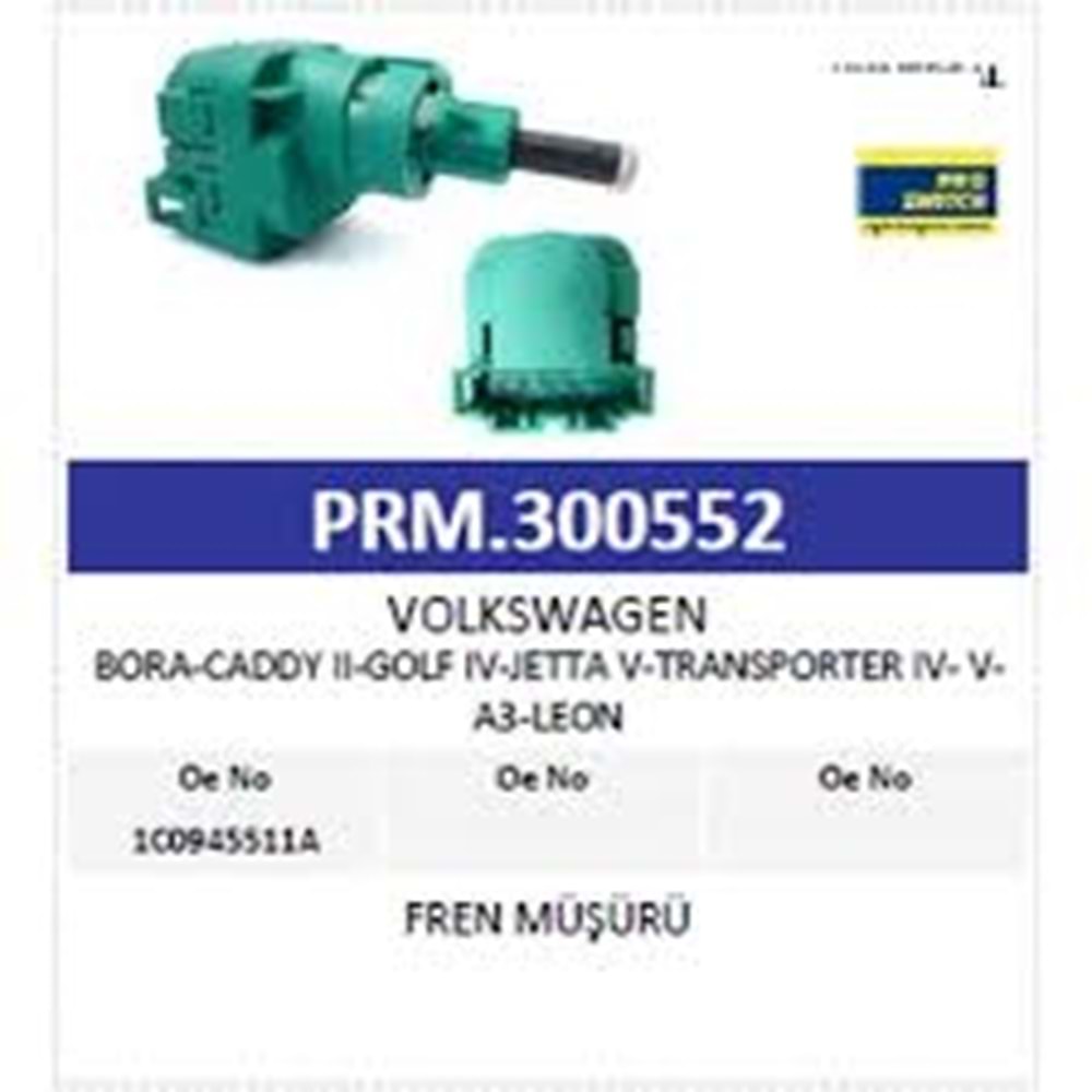 FREN MÜŞÜRU BORA CADDY II GOLF IV JETTA V-TRANSPO