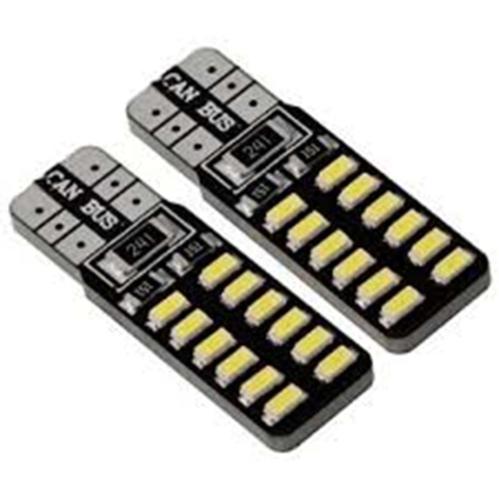 LED AMPUL T10 12V BEYAZ 24 LED