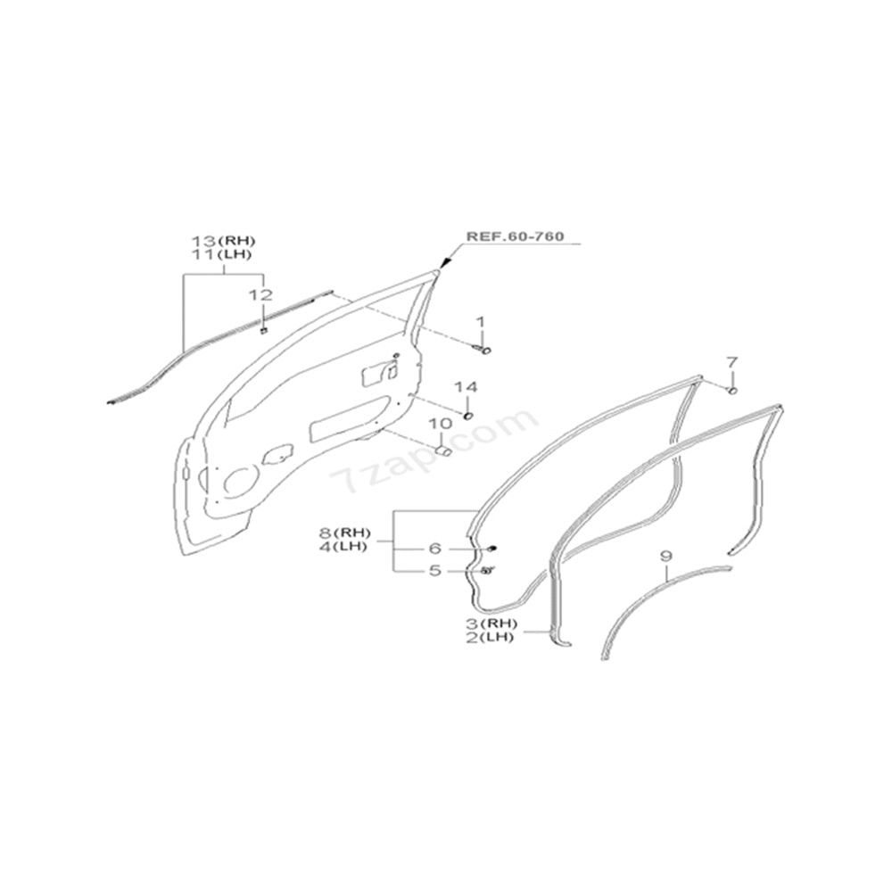 KAPI CEVRE FITILI ON SAG KIA BONGO 04-