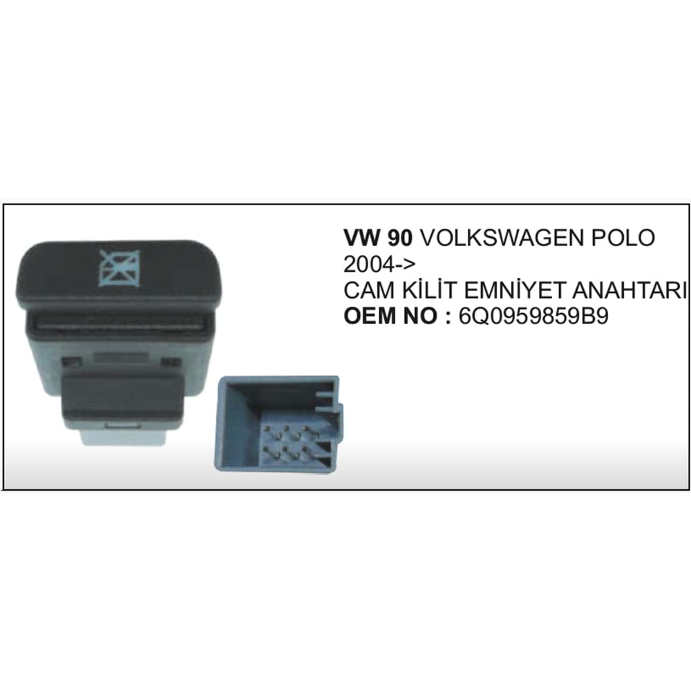ACAM KILIT EMNIYET ANAHTAR VW.POLO 2004>