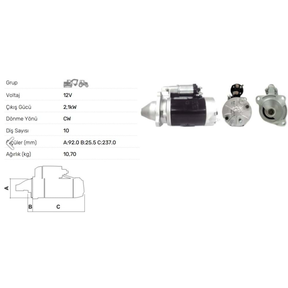MARS MOTORU M113 UZEL MASSEY FERGUSON 135 240
