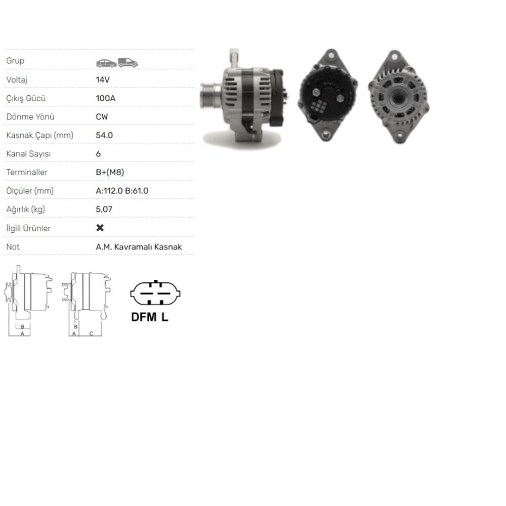 ALTERNATOR 14V 100A OPEL ASTRA J 2.0 CDTI, ASTRA J 2.0 CDTI BITURBO
