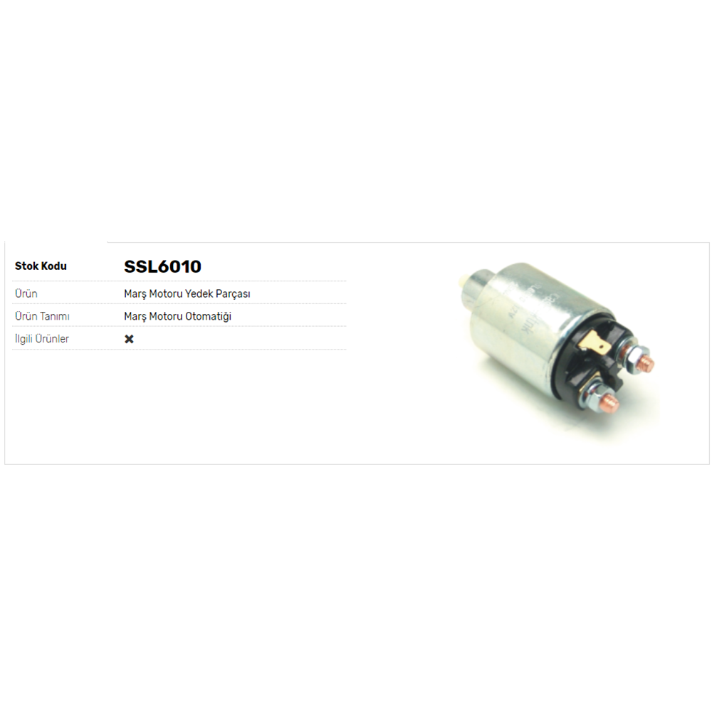 MARS OTOMATIGI 12V SNLS610E JAPON TIPI MITSUBISHI L200 L300