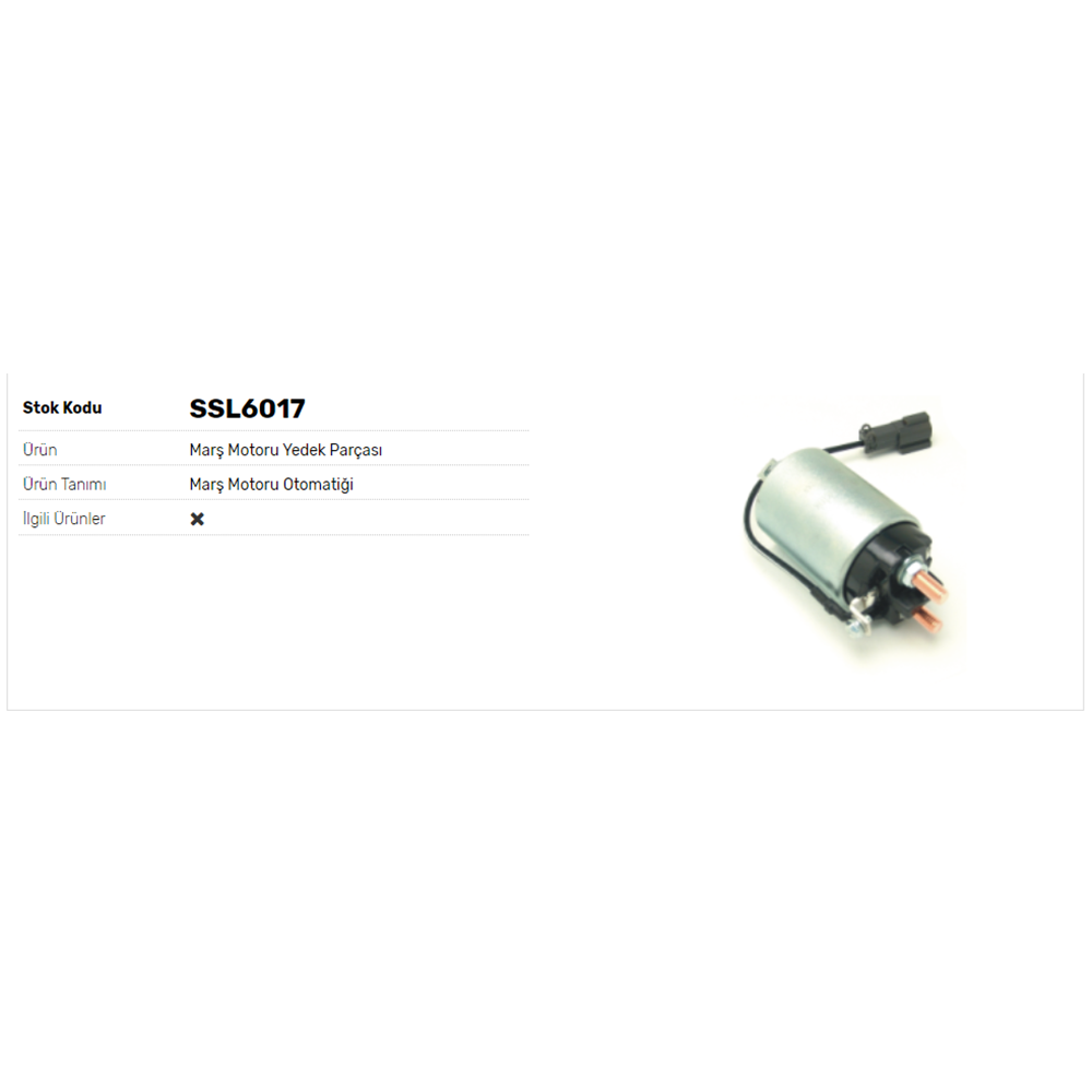 MARS OTOMATIGI 24V SNLS751C JAPON TIPI MITSUBISHI CANTER F659 YM