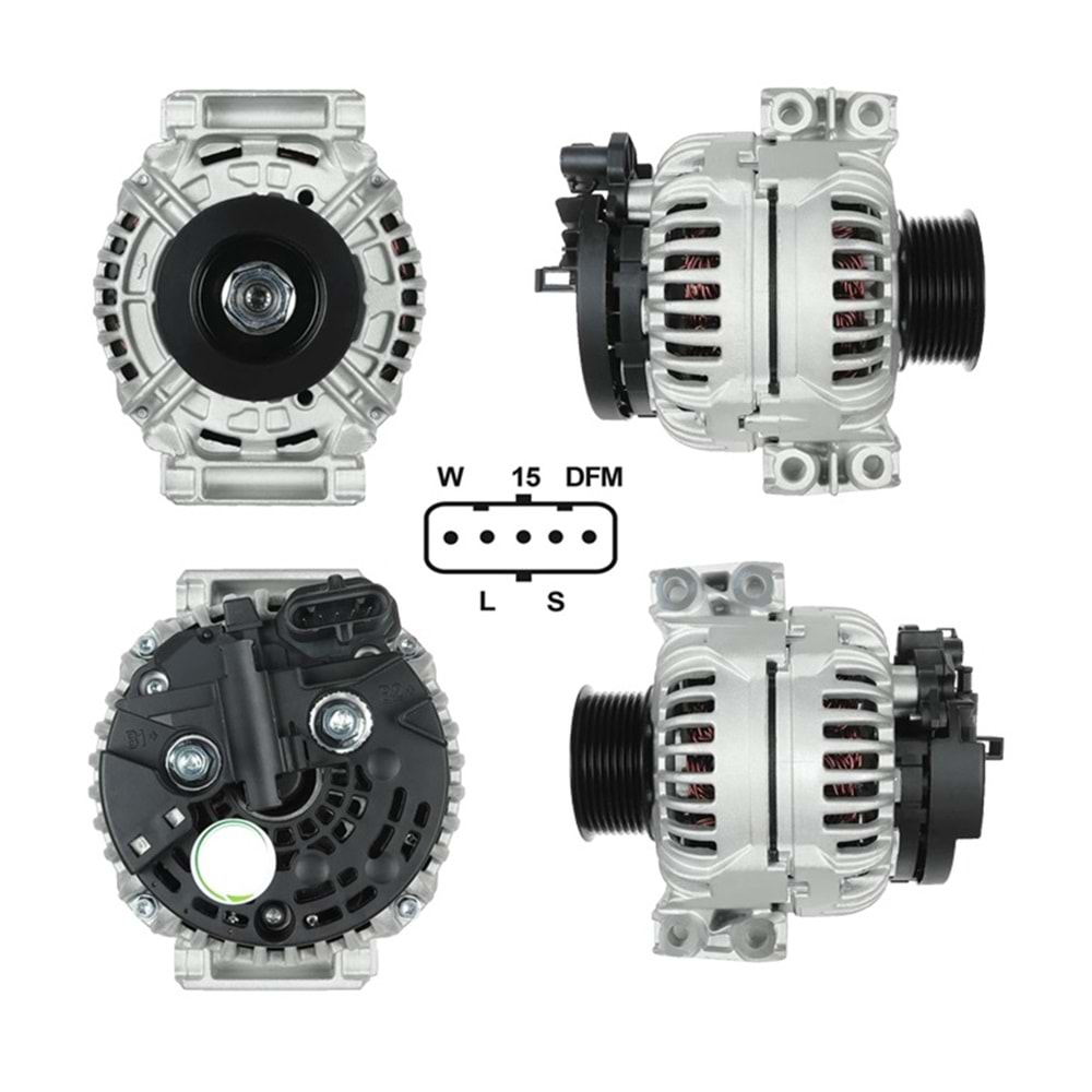 ALTERNATÖR 24V 100AMP SCANIA TRUCK 10 KANAL KASNAK ÇAPI 88MM