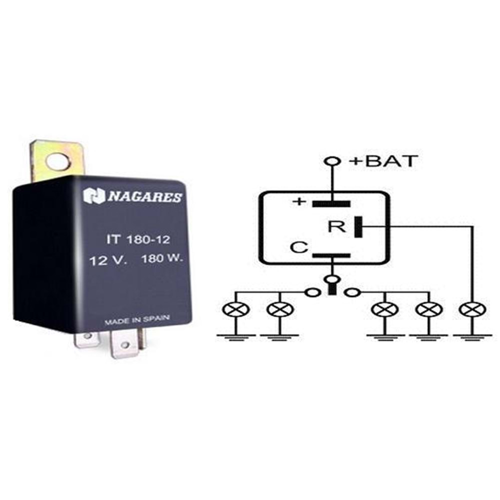 FLASOR 12V 180W AYAKLI 3LU UNIVERSAL