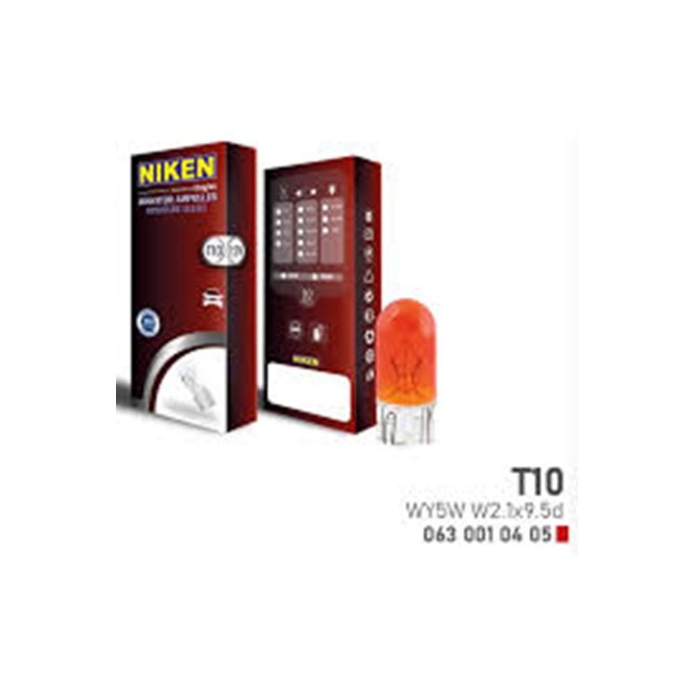 12V T10 PARK AMPULU W5W AMBER
