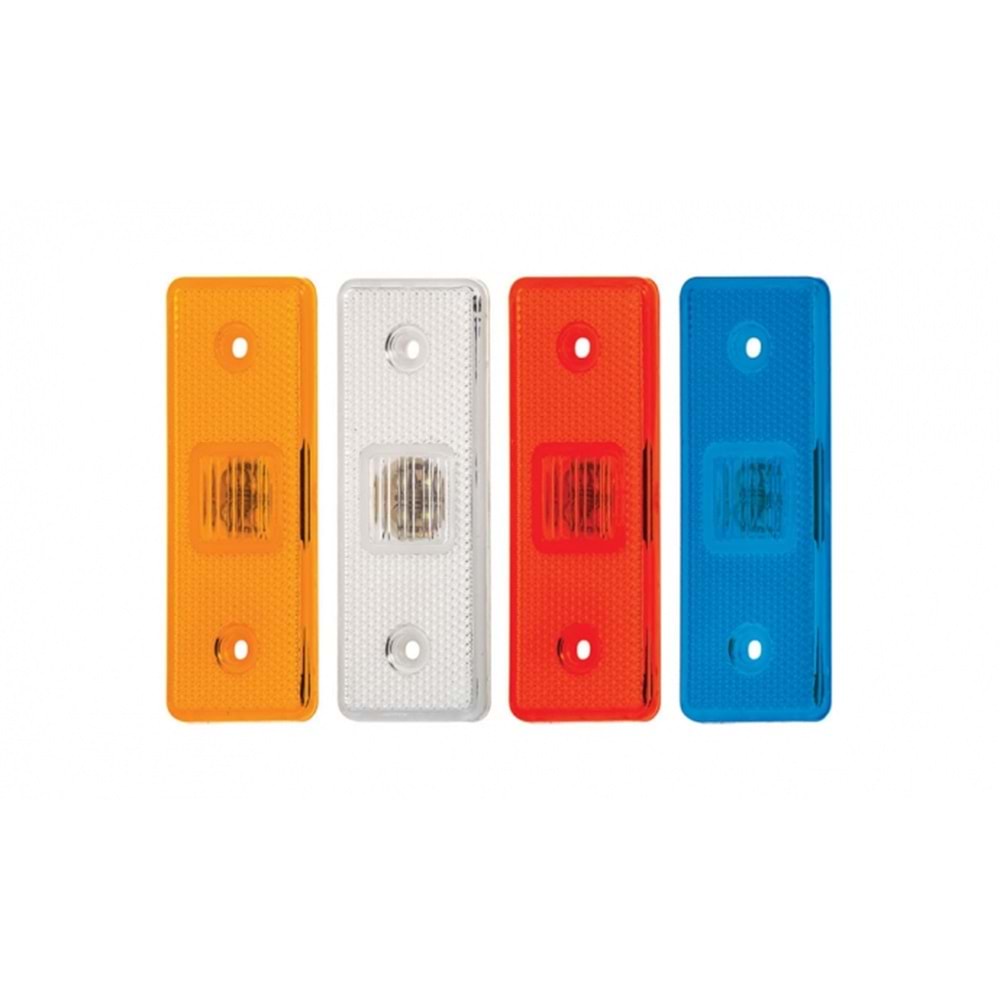 SIDE MARKER YAN SINYAL LAMBA ARKASI DUZ BRAKETLI 4LED SMD 12V-24V