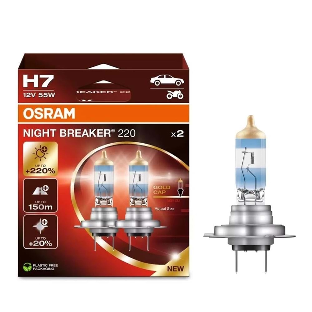 H7 12V %220 FAZLA ISIK +150M %20 BEYAZ ISIK