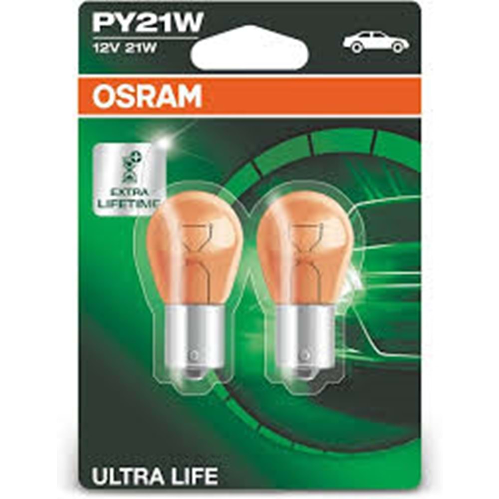 PY21W 7507ULTNA 21W 12V BAU15S UNV1 OSRAM BAU15s ULTRALIFE STOP-SİNYAL