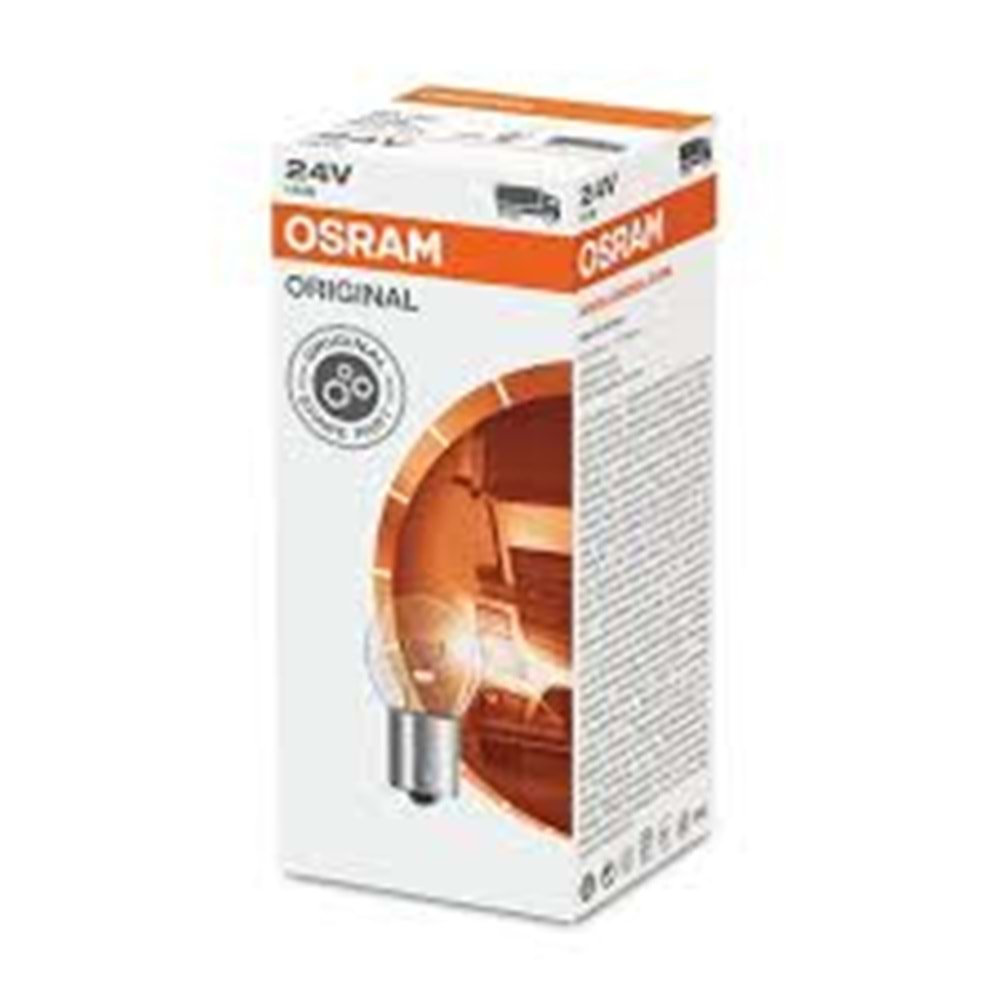 7529 15W 24V BA15S UNV1 OSRAM BA15s 24V STOP-SİNYAL/PARK/GÖSTERGE AMPULLERİ