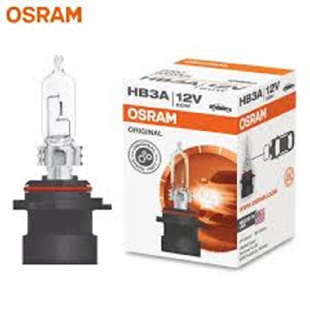 HB3A 9005XS 60W 12V P20D 10X10X1 OSIOSRAM P20d 12V HALOJEN FAR AMPULLERİ
