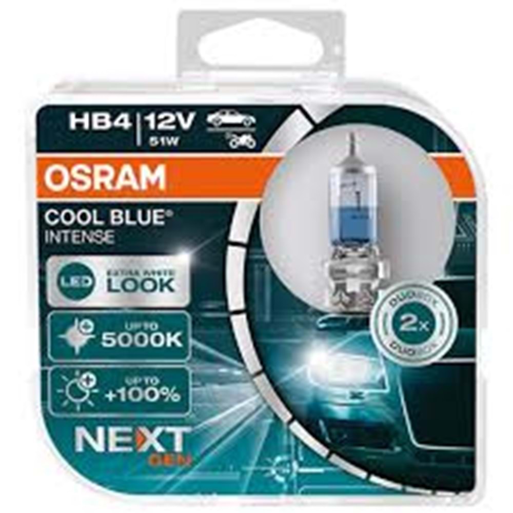 HB4 CBN 9006CBN-HCB 51W 12V P22D 5X2 TRQR2BOSRAM P22d COOL BLUE-5000K %100 PARLAK BEYAZ