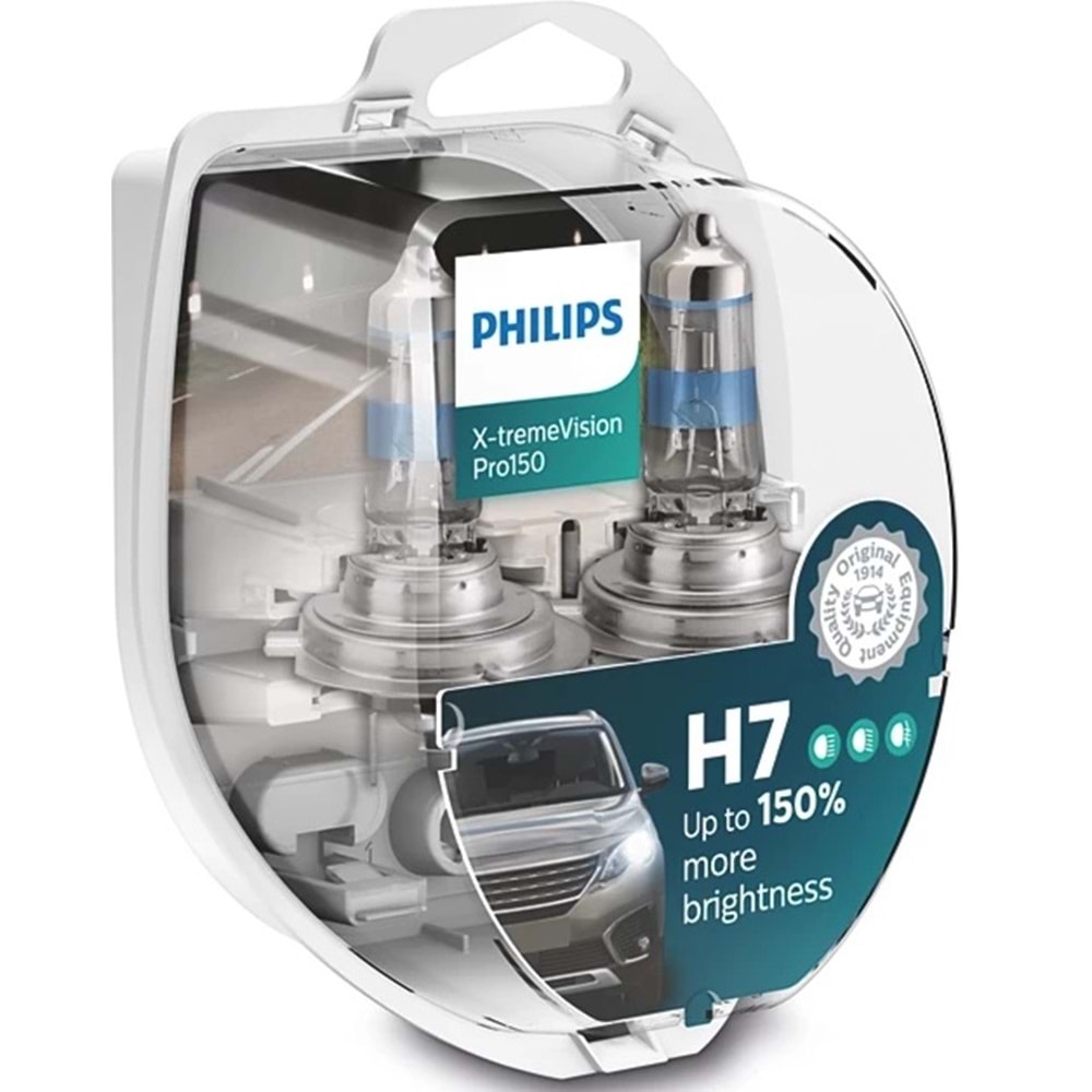 AMPUL H7 12V 55W %150 FAZLA IŞIK X-TREME VISION PRO150