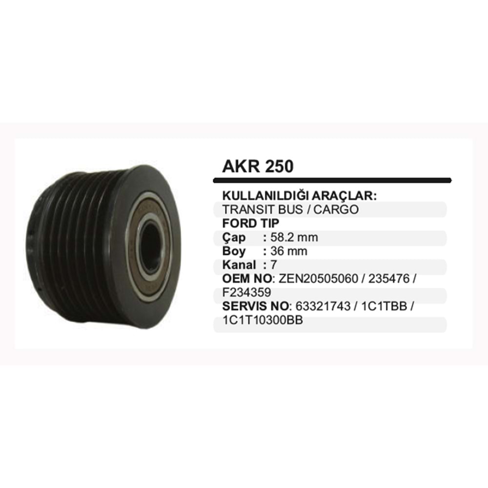 ALT KASNAK RULMANLI TRANSIT BUS,CARGO