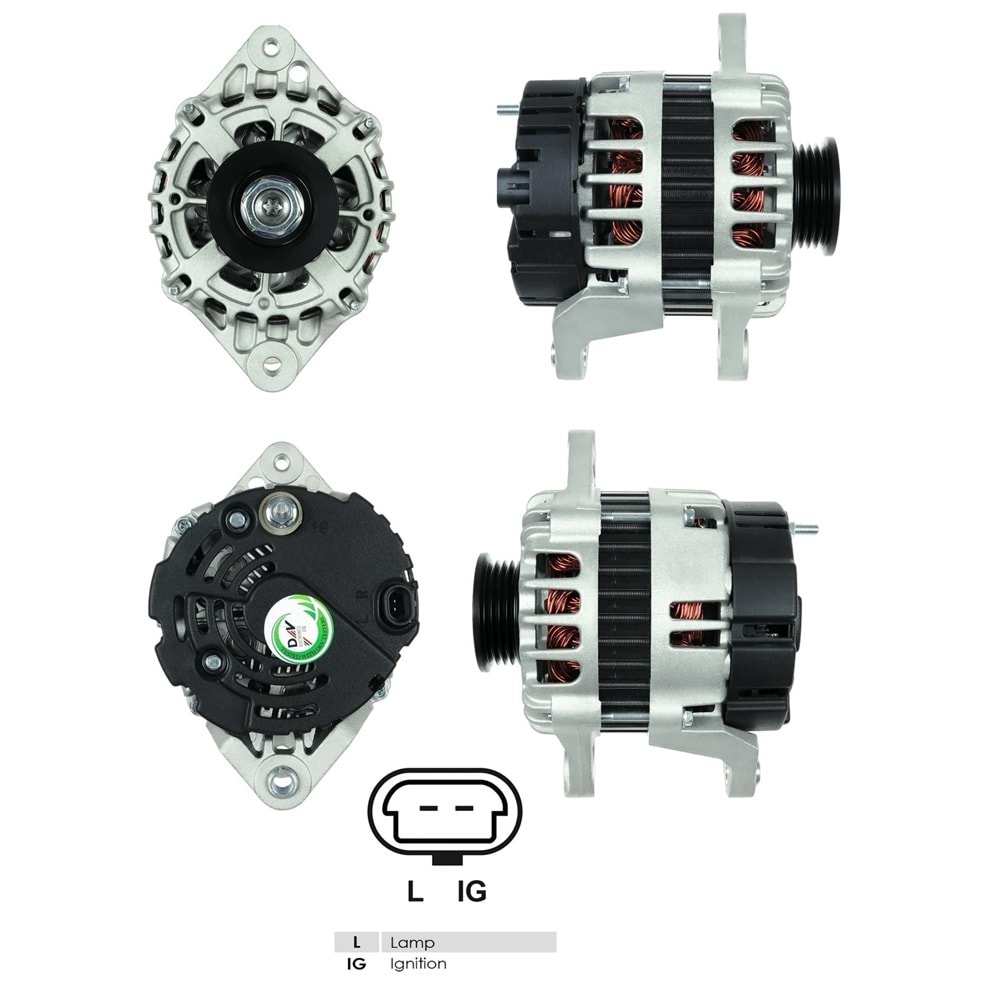 ALT.DIN. 12V.80A.DELCO CHEVROLET AVEO/KALOS 1,2