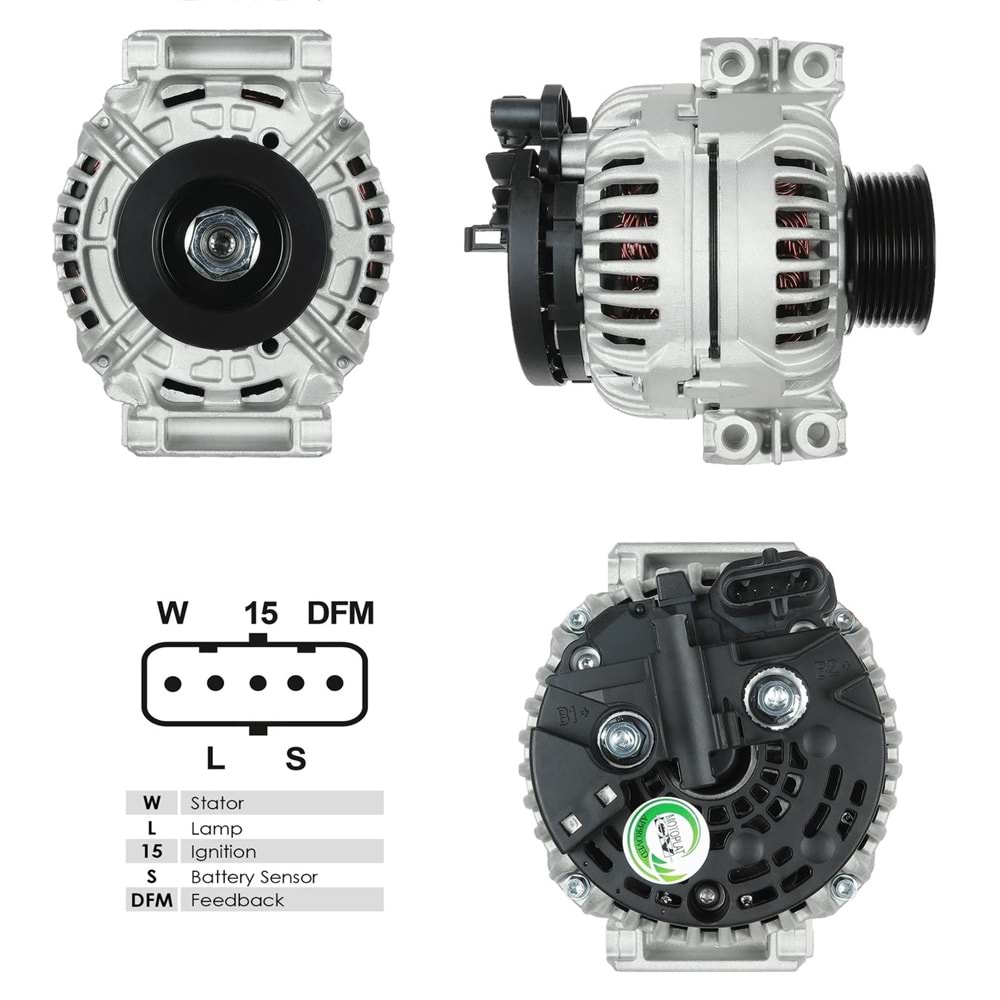 ALT.DIN. 24V.100A SCANIA G.P.R.T 2007->