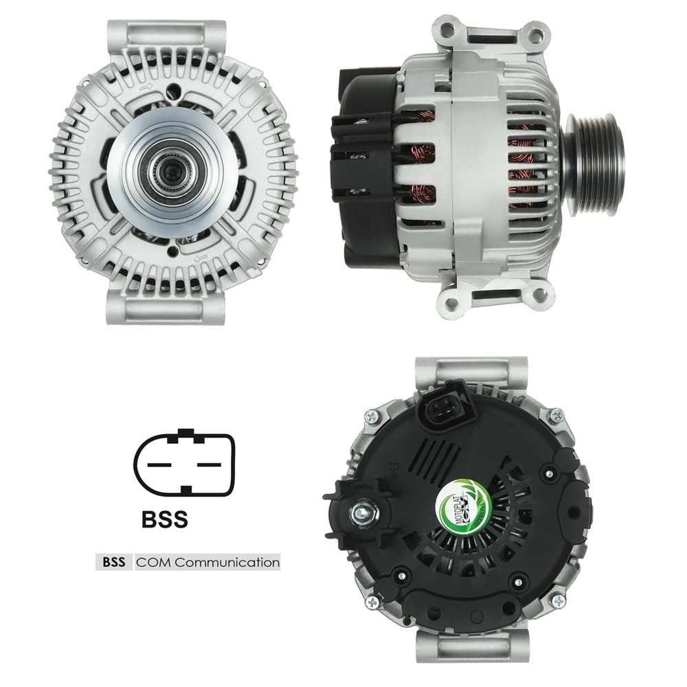 ALT.DIN. 12V.180A.BOSCH T.AUDI A6 2,4/3,2 COM UCLU