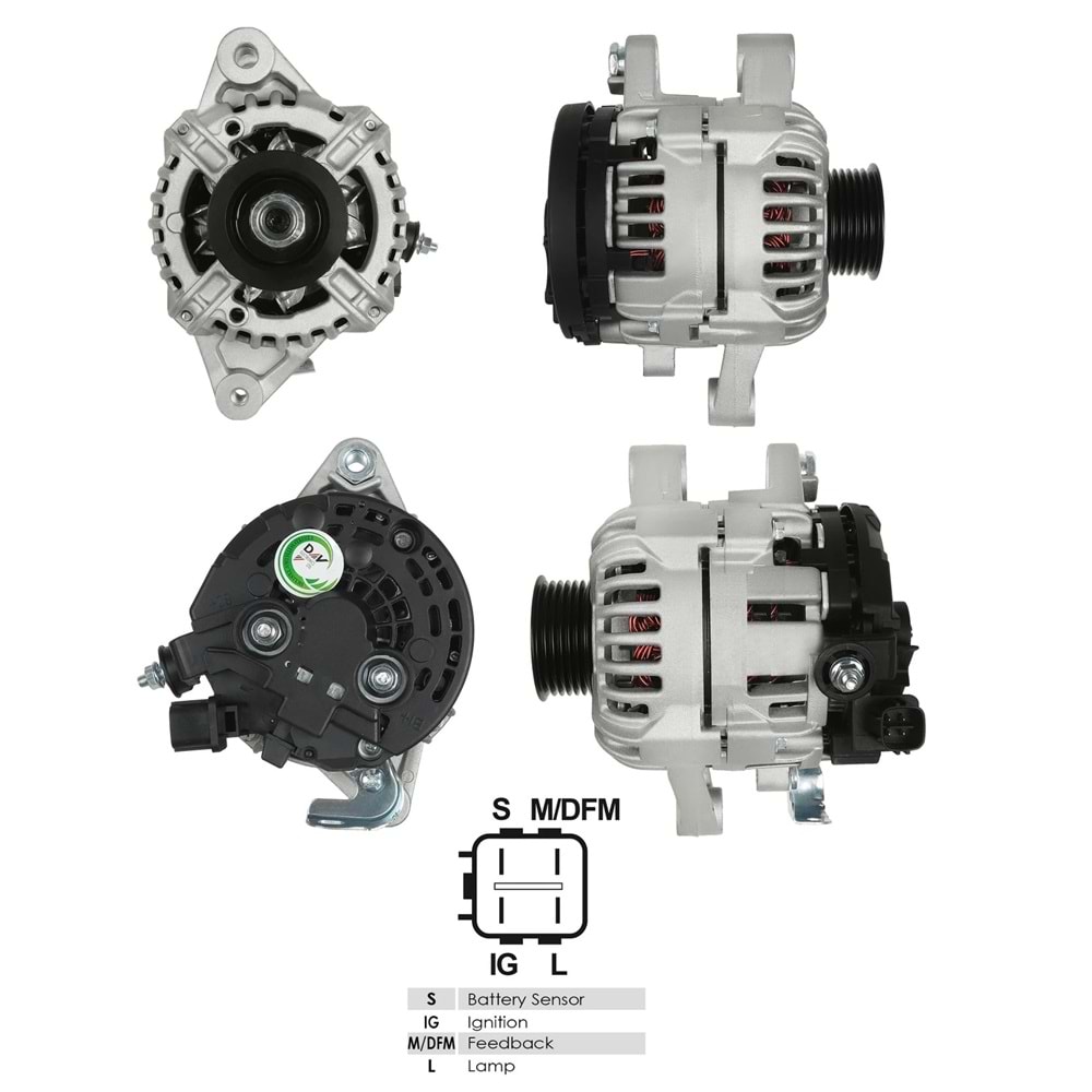 ALT.DIN. 12V.90A TOYOTA YARIS 1,5 2007->