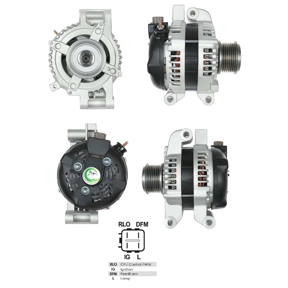 ALT DINAMO 12V 130A N.DENSO TIP AVENSIS 2.0 2 2005>