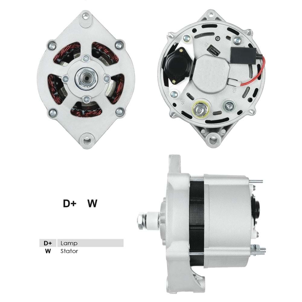 ALT.DIN. 12V.55A. BOSCH T.CAT/JCB/BACKHOE LOADER