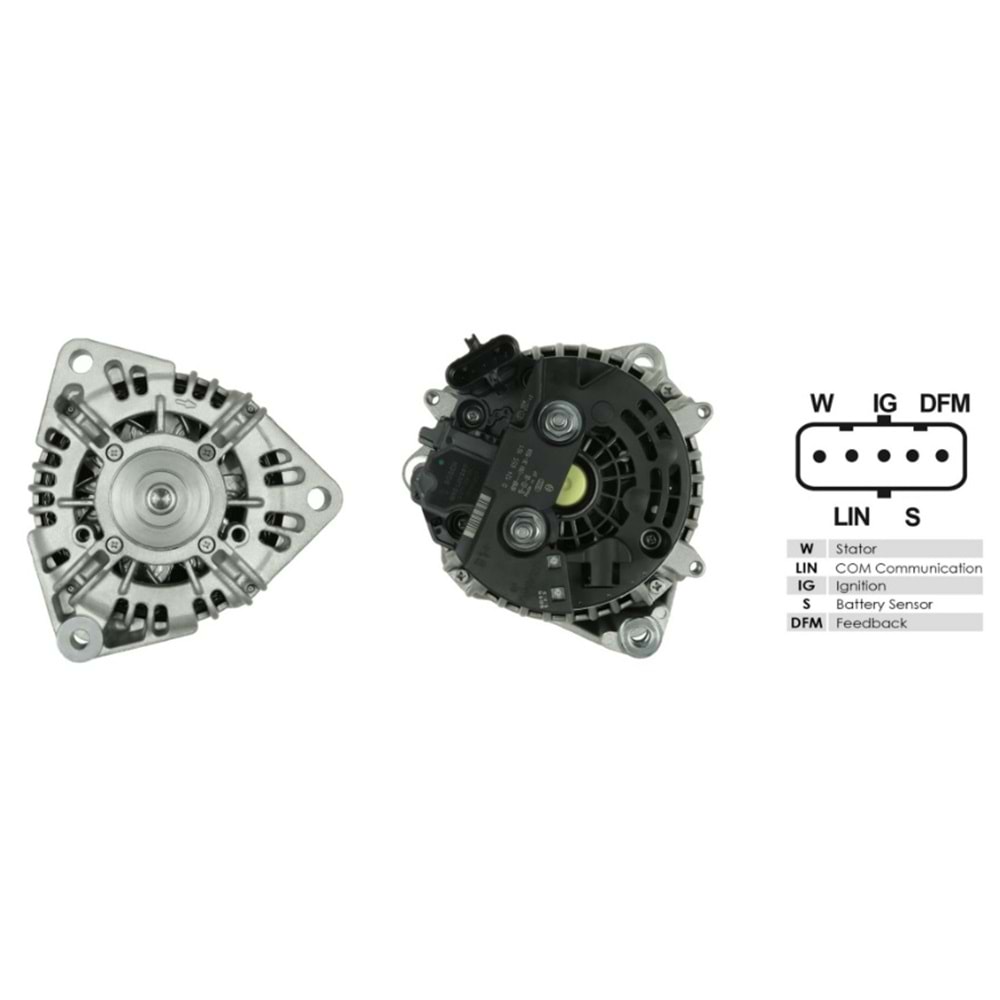 ALT.DIN. 24V.150A.BOSCH CITARO/SULTAN 2013-> LIN