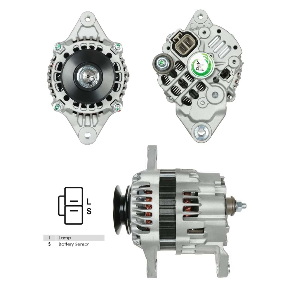 ALT.DIN. 12V.50A.NISSAN H15/H20/H25 FORKLIFT