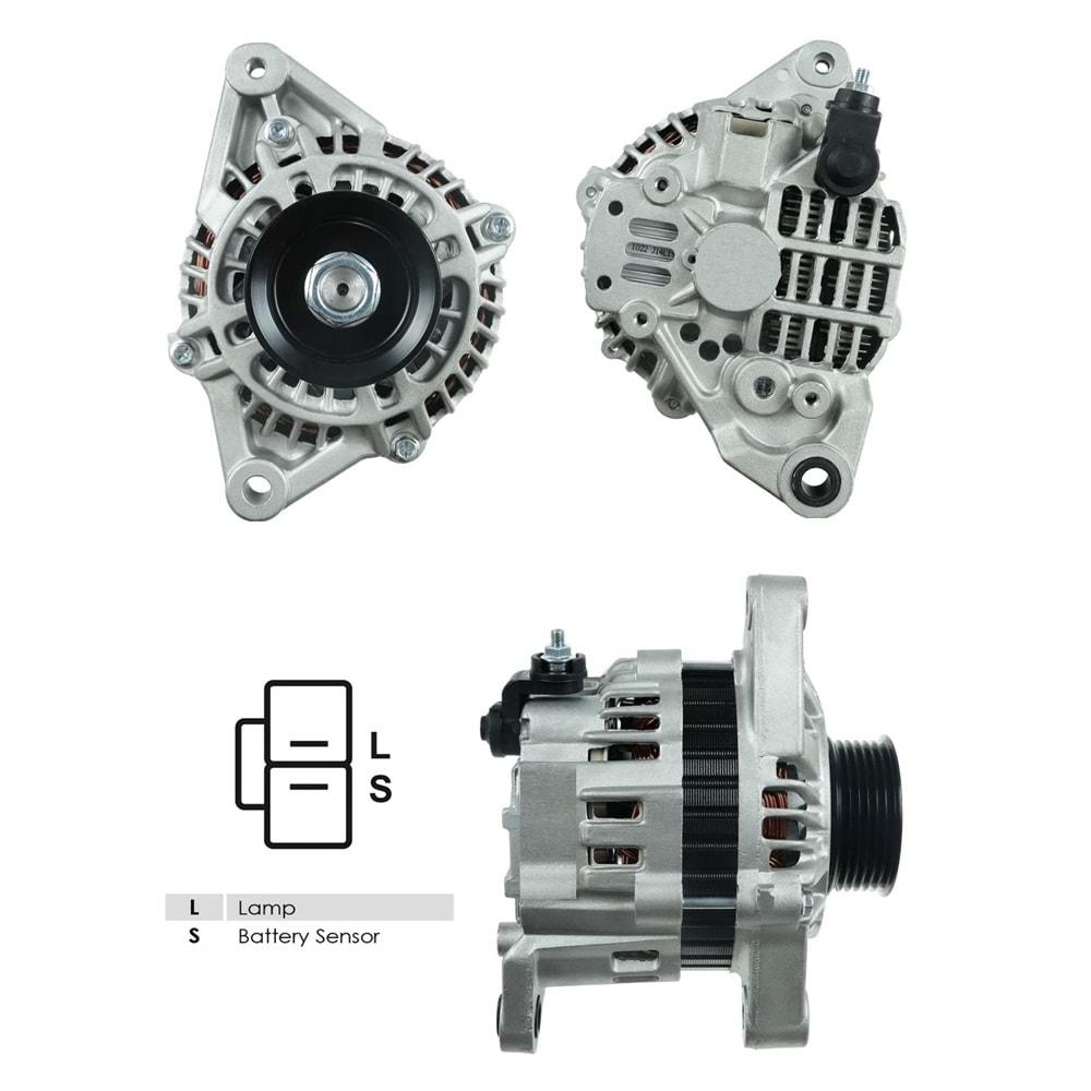 ALT.DIN. 12V.80A.HITAC.TIP.ALMERA/PRIMERA 1996-2000