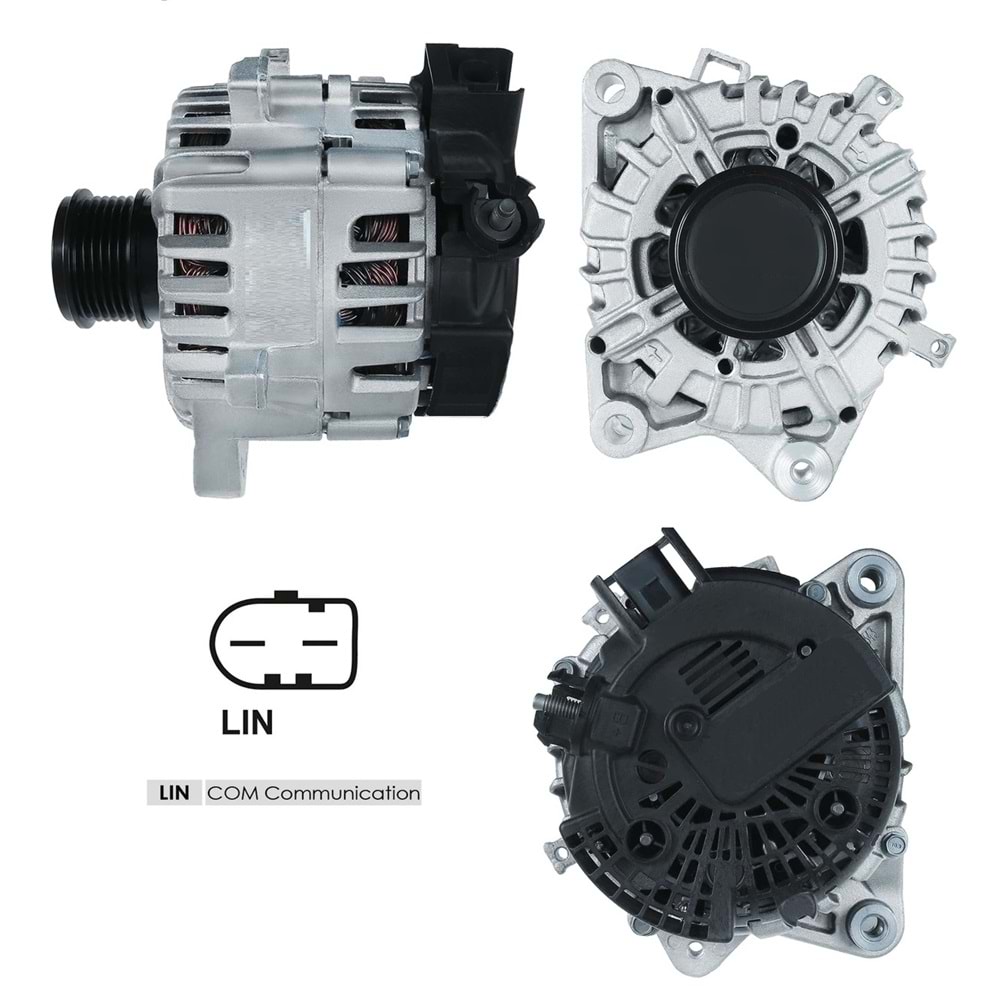 ALT.DIN. 12V.165A TRANSIT CUSTOM 2016->LIN2