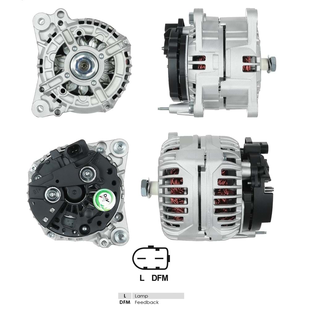 ALT.DIN. 12V 140A.GOLF/CADDY IV TDI 2014>LIN