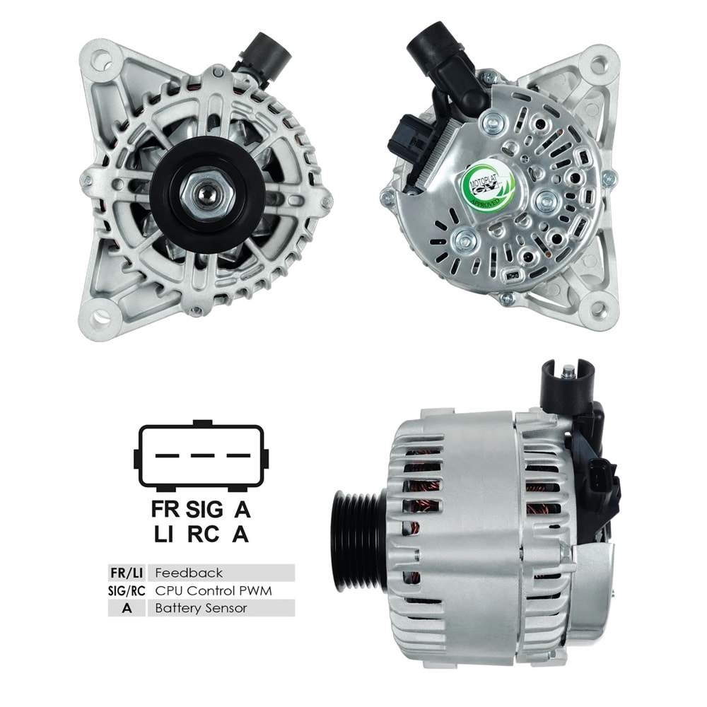 ALT.DIN. 12V.85A FIESTA IV/MAZDA II 01->