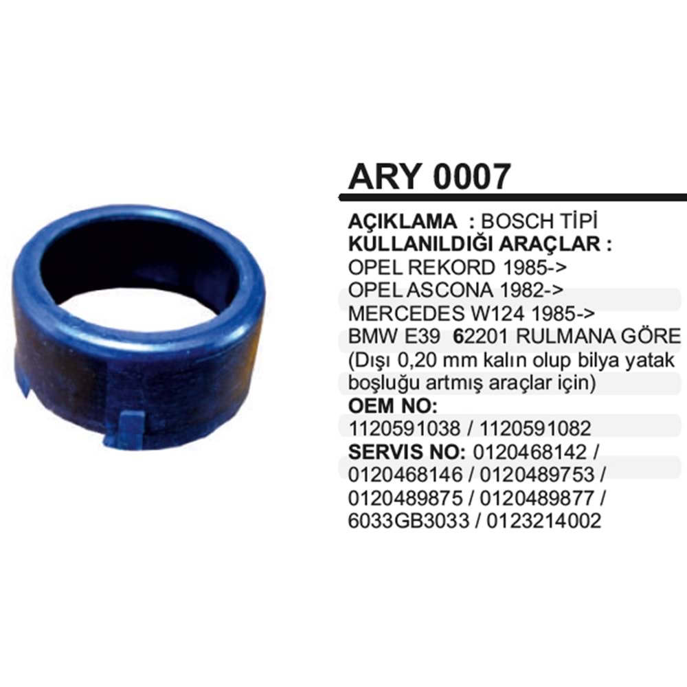 RULMAN YATAGI BOSCH OPEL MERCEDES BMW