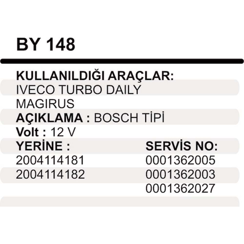 MARS YASTIK 12V IVECO TURBO