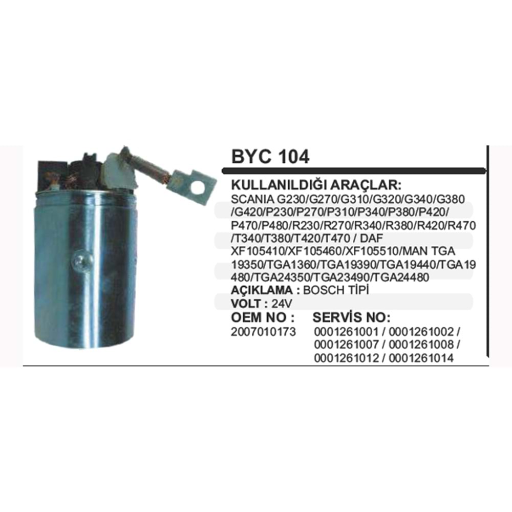 MARS YASTIGI GOVDELI 24V SCANIA DAF MAN 261SERI