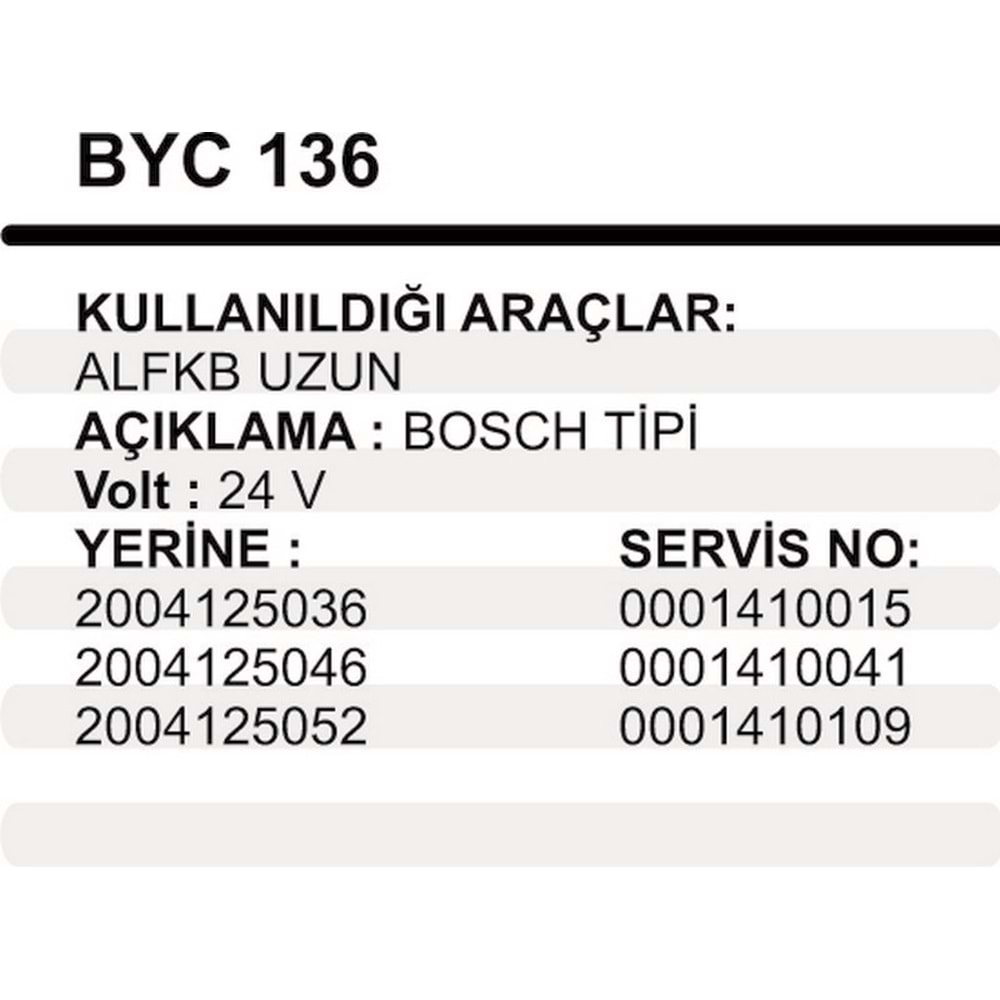MARS YASTIGI GOVDELI 24V ALFKB UZUN