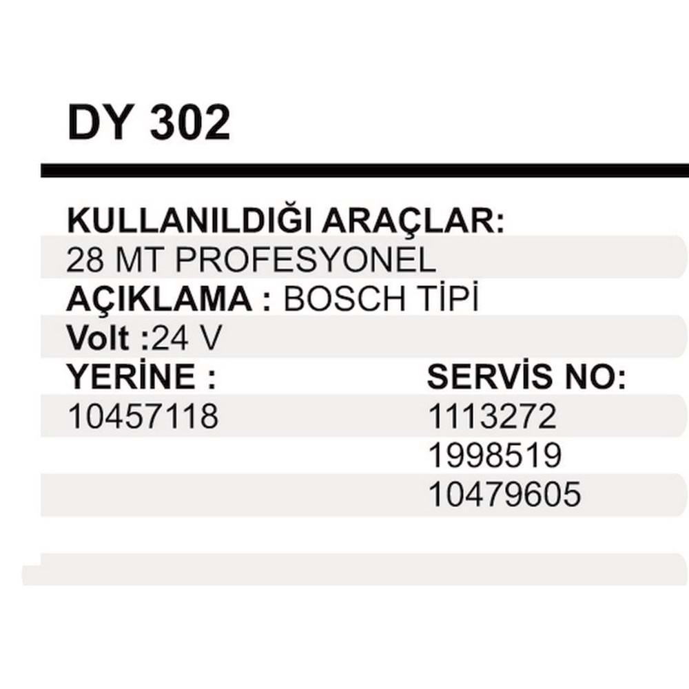 MARS YASTIK 24V PROFES.28MT