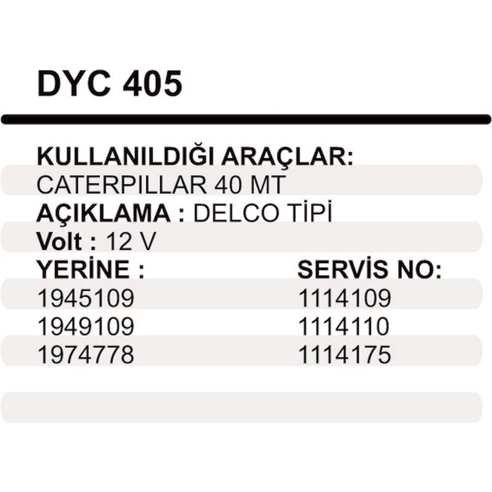 MARS YASTIGI GOVDELI 12V CAT 40MT49014