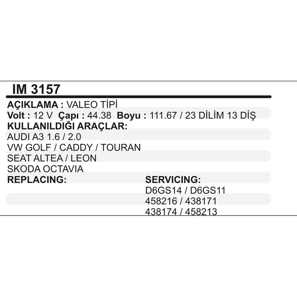 MARS KOLLEKTOR 12V 13 DIS VALEO TIPI AUDI A3 VW GOLF CADDY TOURAN SEAT ALTEA LEON SKODA OCTAVIA