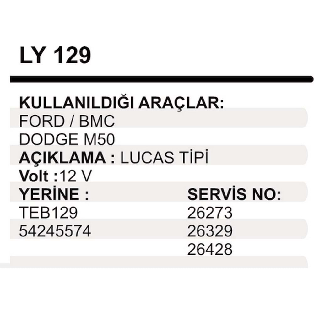 MARS YASTIK FORD-BMC DODGE M50