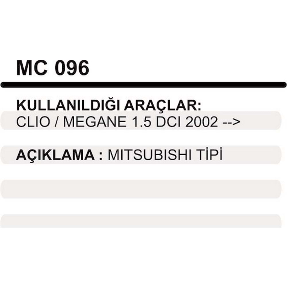 MARS PINYON KAPAK CLIO MEGANE 1,5 DCI 2002->