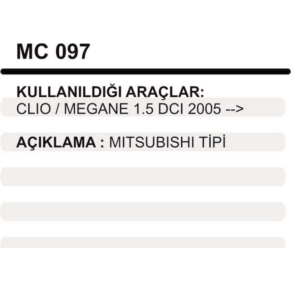 MARS PINYON KAPAK CLIO MEGANE 1,5 DCI 2005->