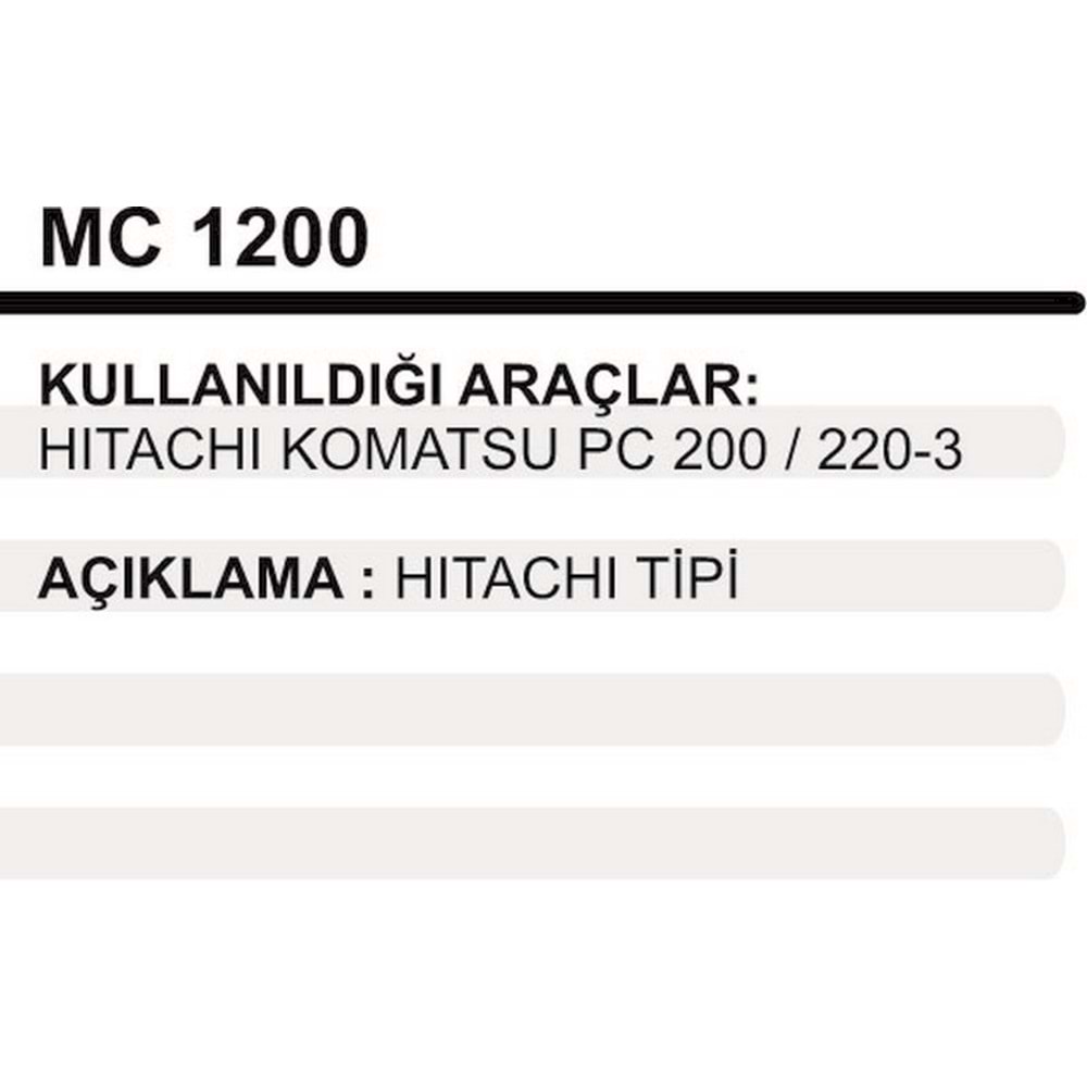 MARS ORTA KAPAK KOMATSU PC200/220-3