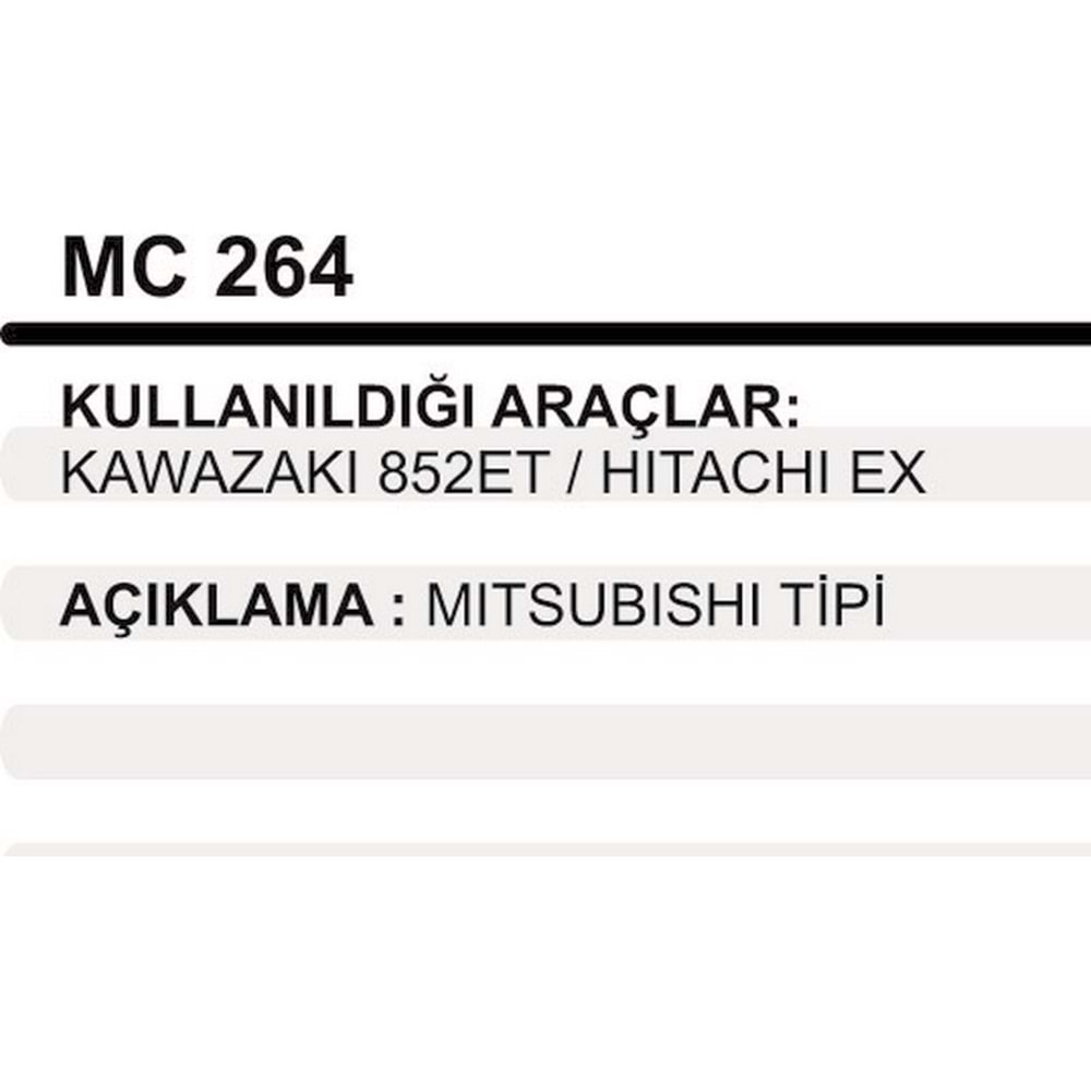 MARS PINYON KAPAK KAWAZAKI 852 ET / HITACHI EX